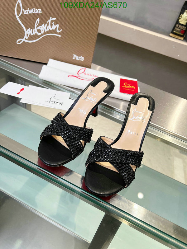 Christian Louboutin-Women Shoes Code: AS670 $: 109USD