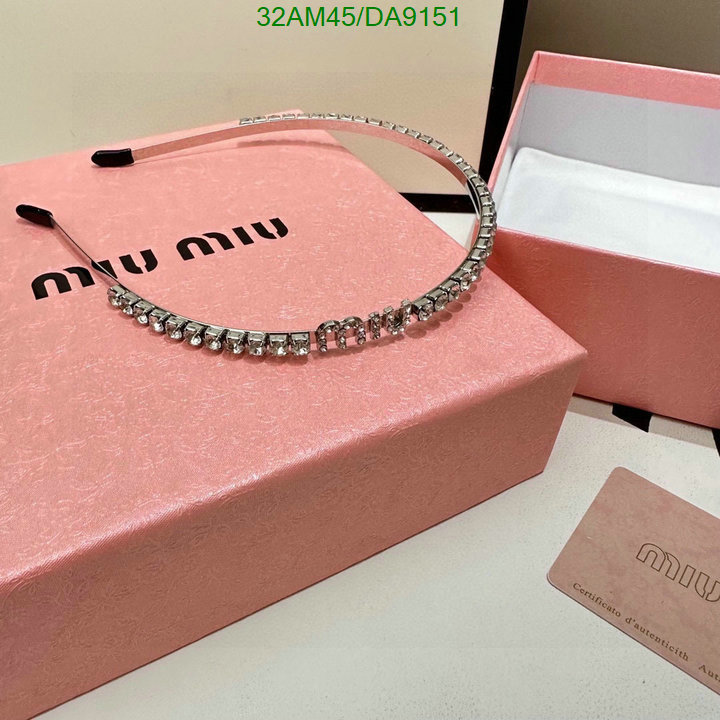 MIU MIU-Headband Code: DA9151 $: 32USD