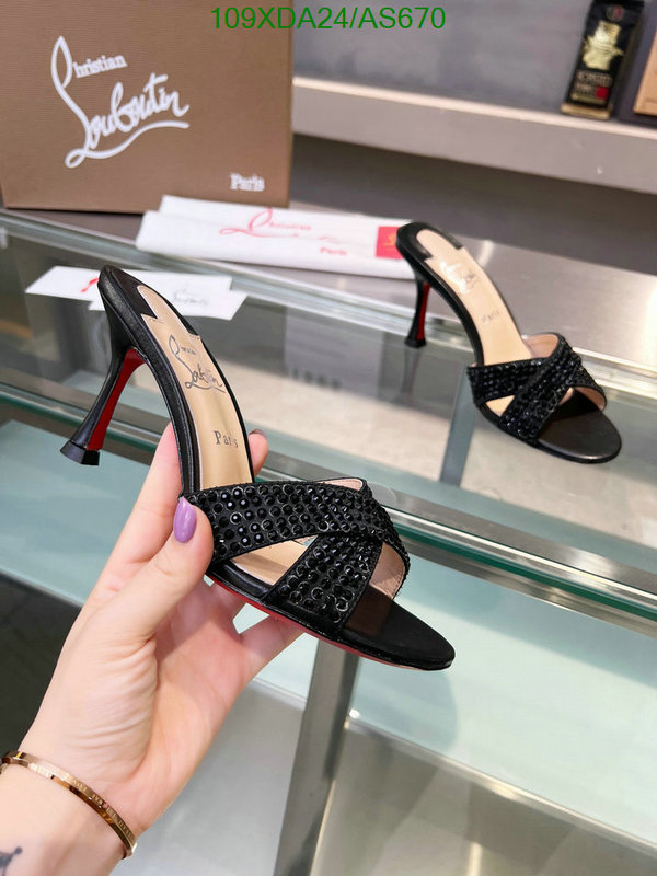 Christian Louboutin-Women Shoes Code: AS670 $: 109USD