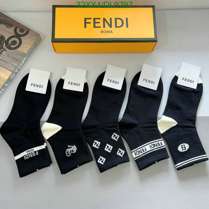 Fendi-Sock Code: DL9797 $: 32USD