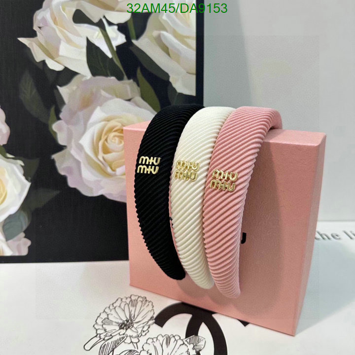 MIU MIU-Headband Code: DA9153 $: 32USD