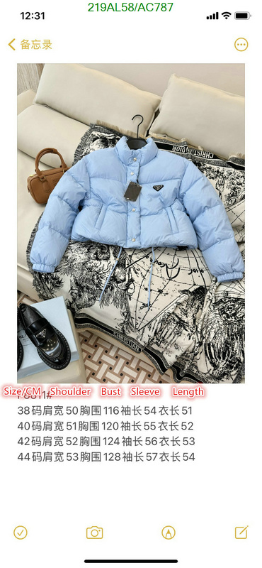 Prada-Down jacket Women Code: AC787 $: 219USD