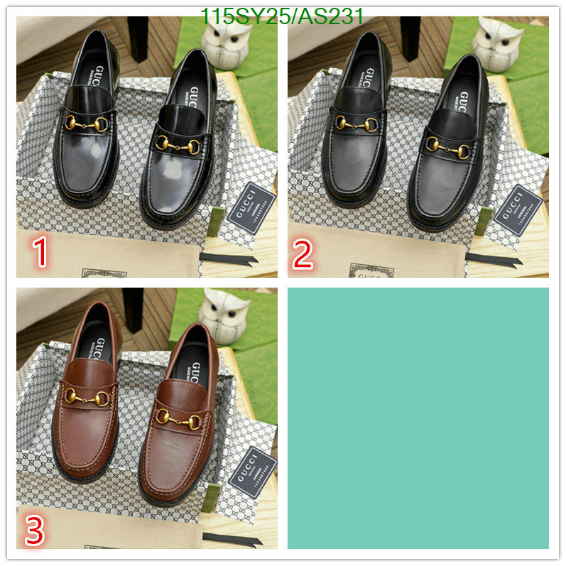 Gucci-Men shoes Code: AS231 $: 115USD