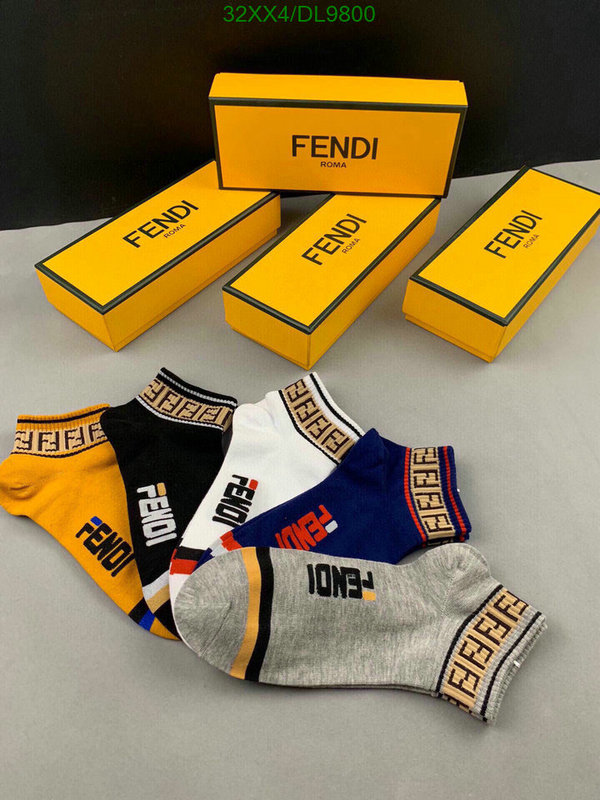 Fendi-Sock Code: DL9800 $: 32USD