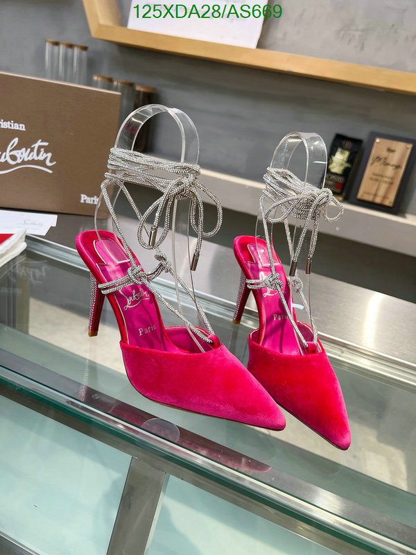 Christian Louboutin-Women Shoes Code: AS669 $: 125USD