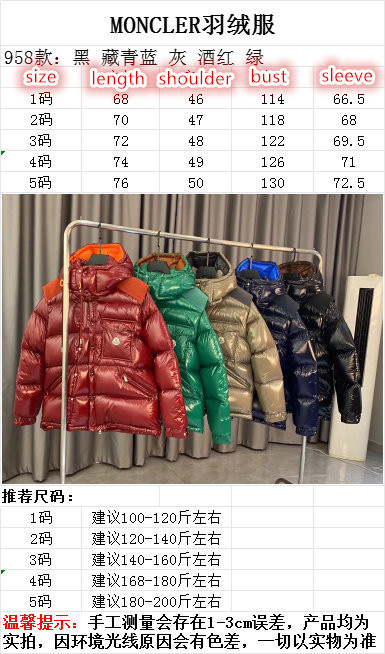 Moncler-Down jacket Men Code: AC143 $: 239USD