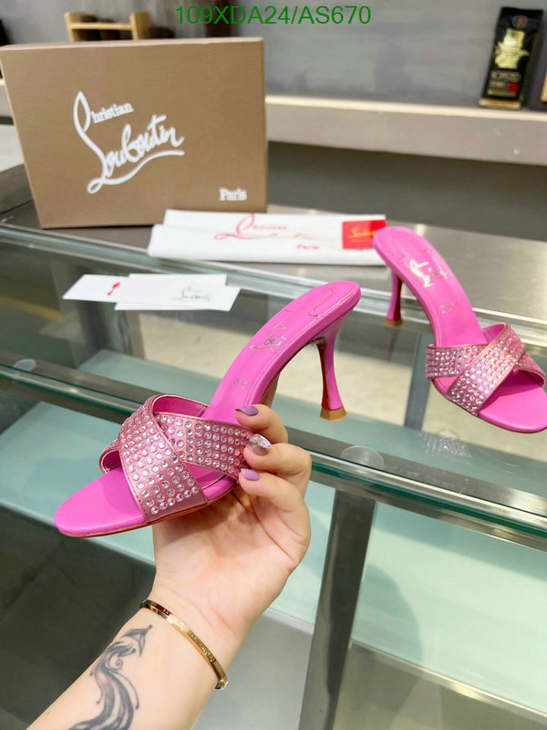 Christian Louboutin-Women Shoes Code: AS670 $: 109USD