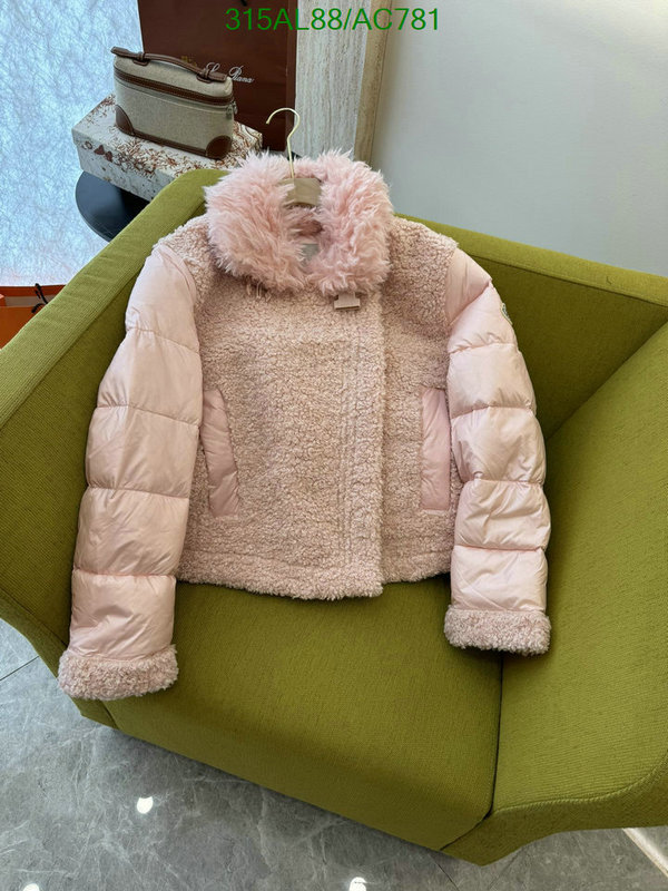 Moncler-Down jacket Women Code: AC781 $: 315USD