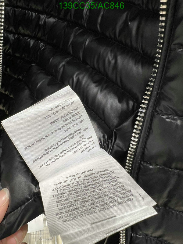 Moncler-Down jacket Women Code: AC846 $: 139USD