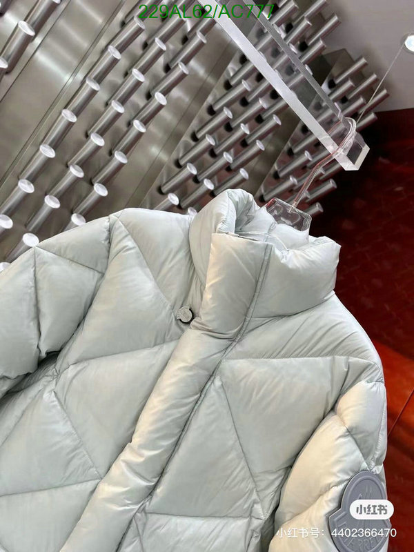 Moncler-Down jacket Women Code: AC777 $: 229USD