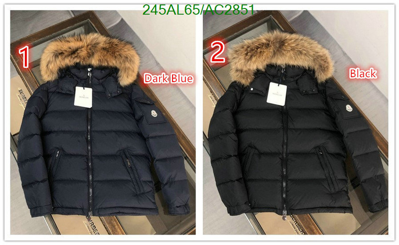 Moncler-Down jacket Men Code: AC2851 $: 245USD