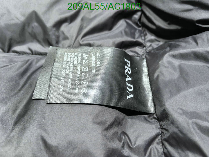 Prada-Down jacket Men Code: AC1803 $: 209USD