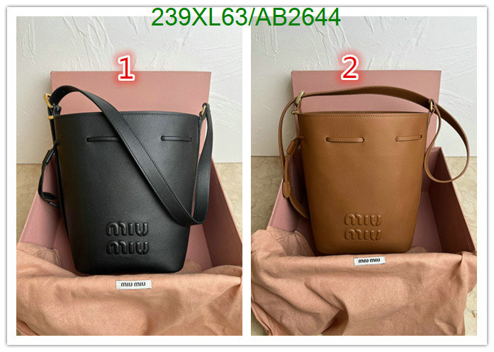 Miu Miu-Bag-Mirror Quality Code: AB2644 $: 239USD