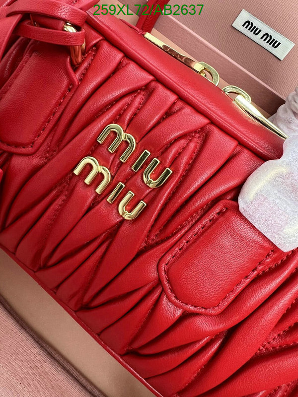 Miu Miu-Bag-Mirror Quality Code: AB2637 $: 259USD