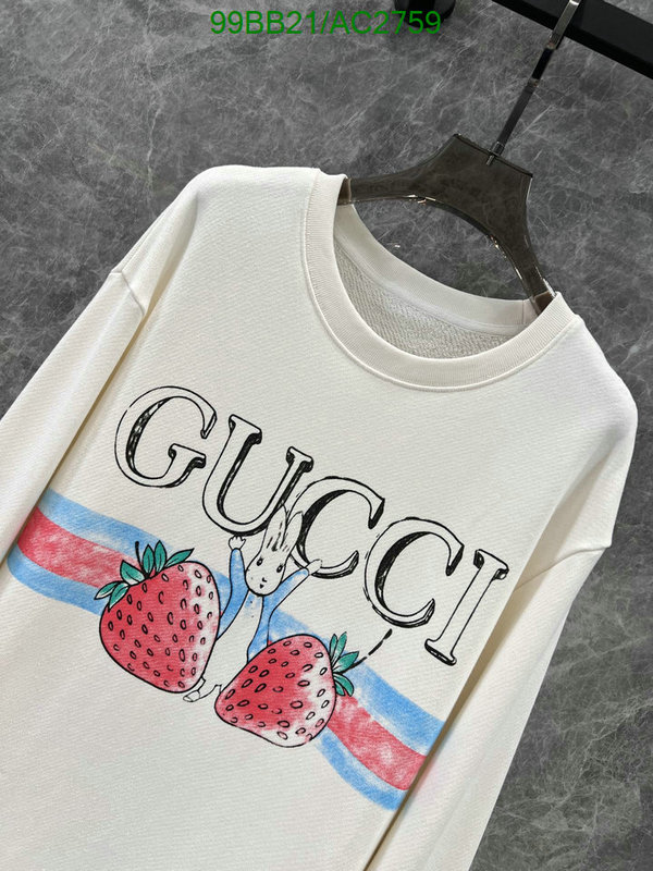 Gucci-Clothing Code: AC2759 $: 99USD