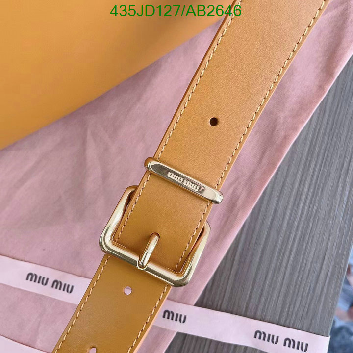 Miu Miu-Bag-Mirror Quality Code: AB2646 $: 435USD