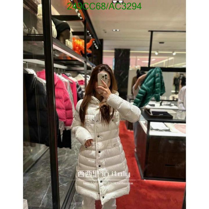 Moncler-Down jacket Women Code: AC3294 $: 249USD