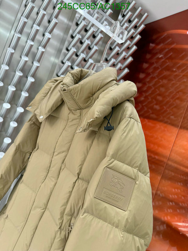 Burberry-Down jacket Men Code: AC1357 $: 245USD