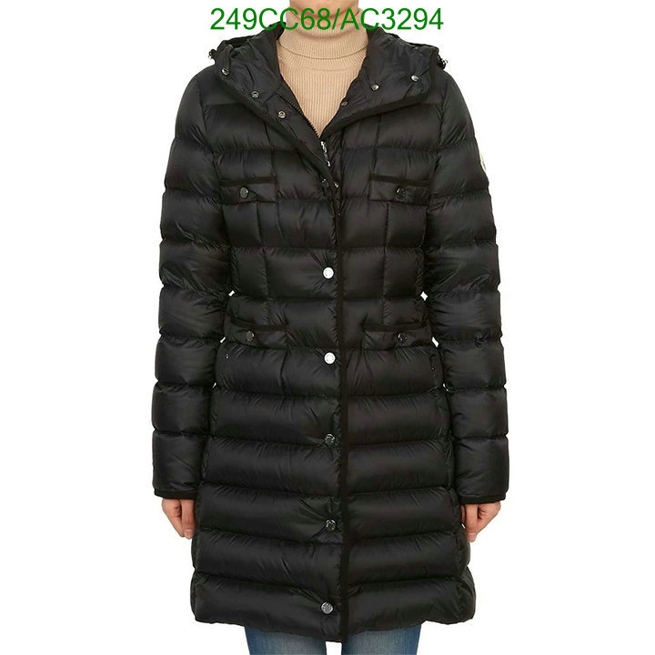 Moncler-Down jacket Women Code: AC3294 $: 249USD