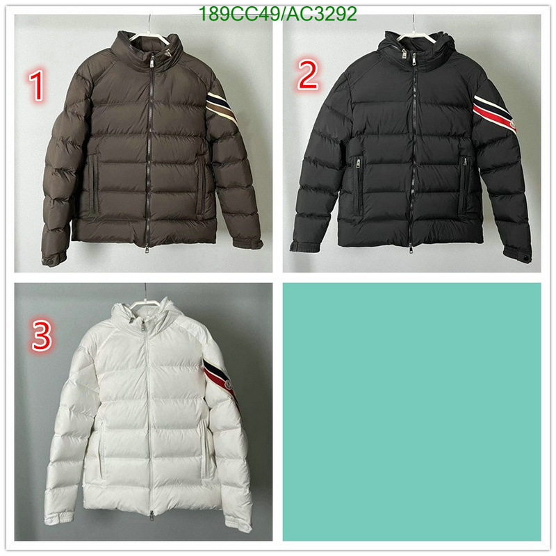 Moncler-Down jacket Men Code: AC3292 $: 189USD