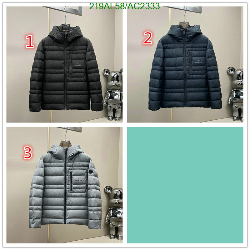 Moncler-Down jacket Men Code: AC2333 $: 219USD