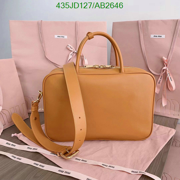 Miu Miu-Bag-Mirror Quality Code: AB2646 $: 435USD