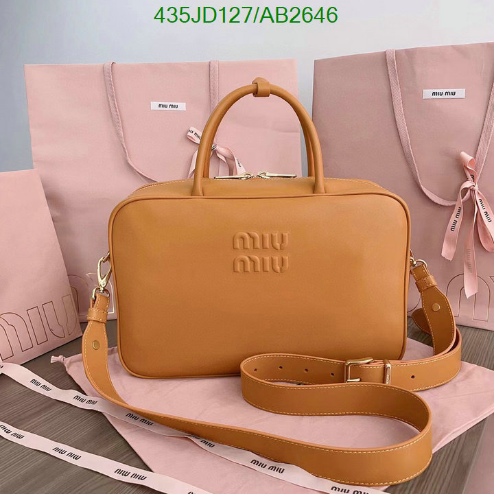 Miu Miu-Bag-Mirror Quality Code: AB2646 $: 435USD