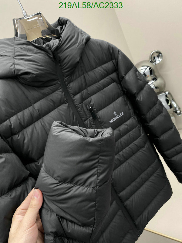 Moncler-Down jacket Men Code: AC2333 $: 219USD