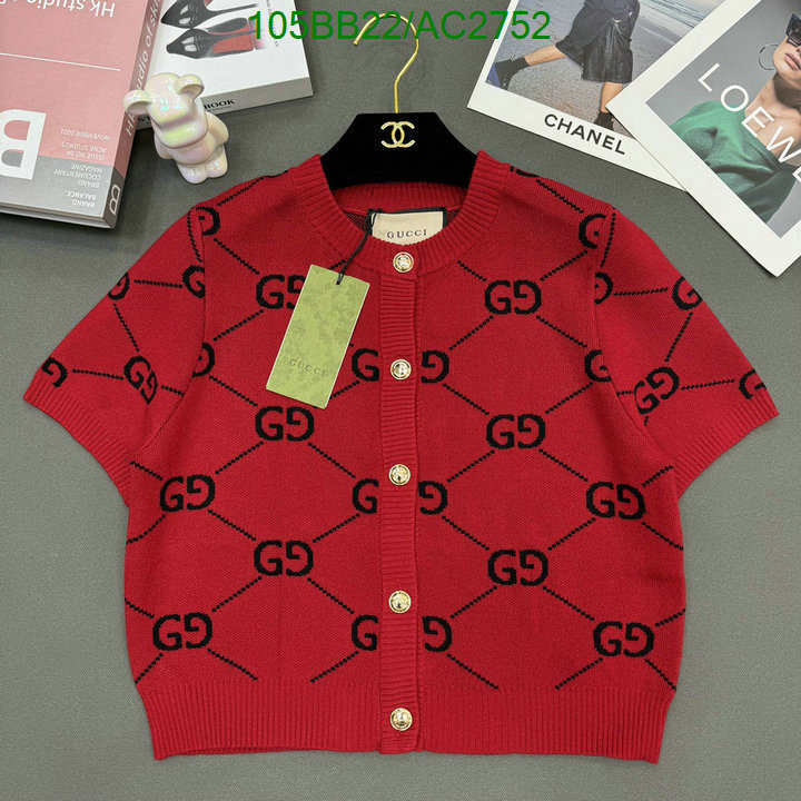 Gucci-Clothing Code: AC2752 $: 105USD