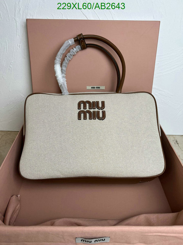 Miu Miu-Bag-Mirror Quality Code: AB2643 $: 229USD