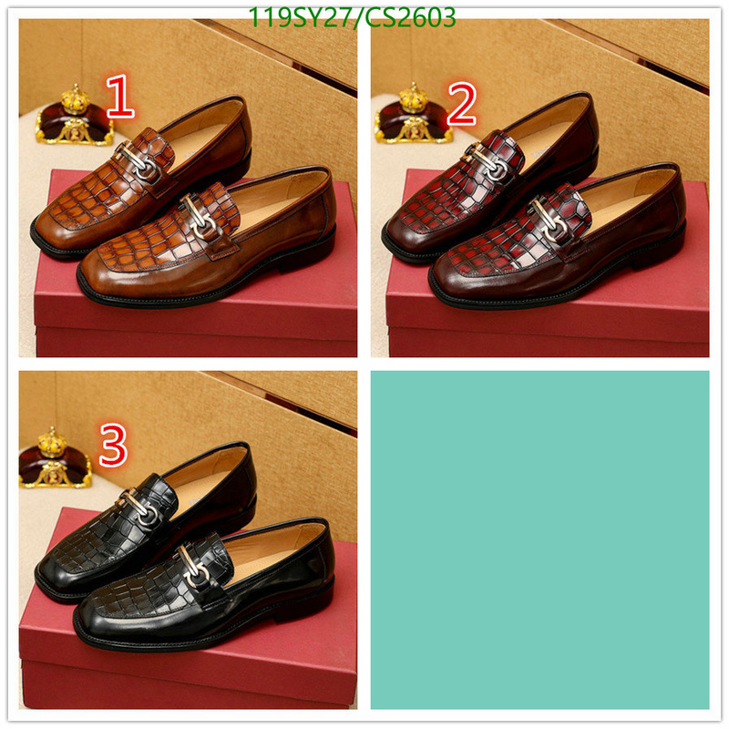 Ferragamo-Men shoes Code: CS2603 $: 119USD