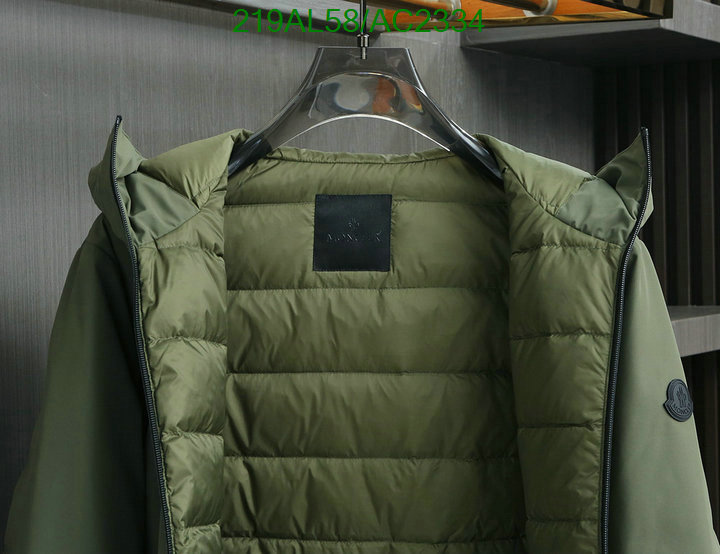 Moncler-Down jacket Men Code: AC2334 $: 219USD