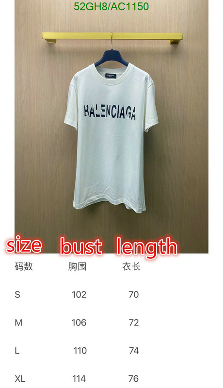 Balenciaga-Clothing Code: AC1150 $: 52USD