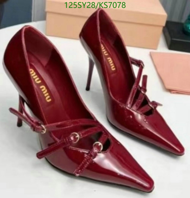 Miu Miu-Women Shoes Code: KS7078 $: 125USD