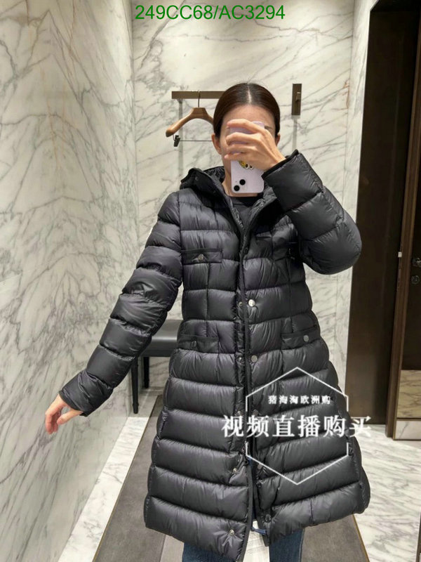 Moncler-Down jacket Women Code: AC3294 $: 249USD