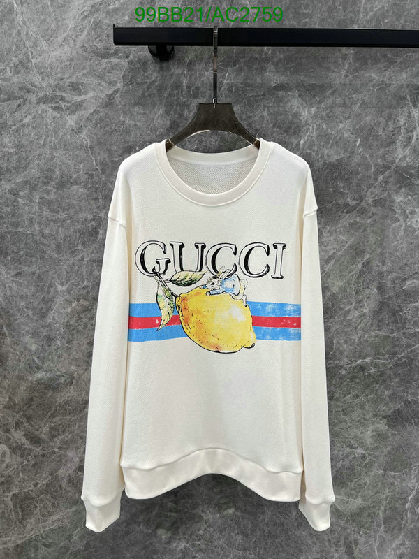 Gucci-Clothing Code: AC2759 $: 99USD