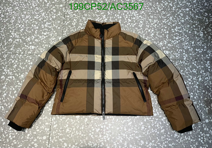 Burberry-Down jacket Women Code: AC3567 $: 199USD