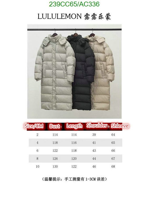 Lululemon-Down jacket Women Code: AC336 $: 239USD