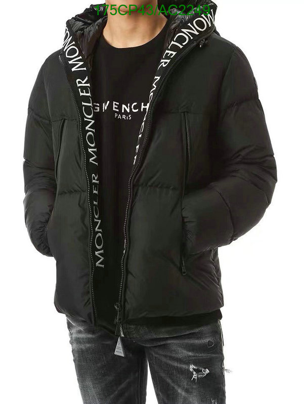 Moncler-Down jacket Men Code: AC2249 $: 175USD