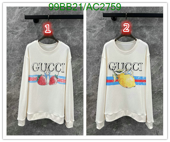 Gucci-Clothing Code: AC2759 $: 99USD