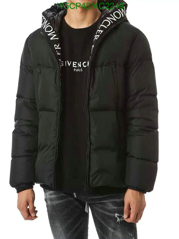 Moncler-Down jacket Men Code: AC2249 $: 175USD