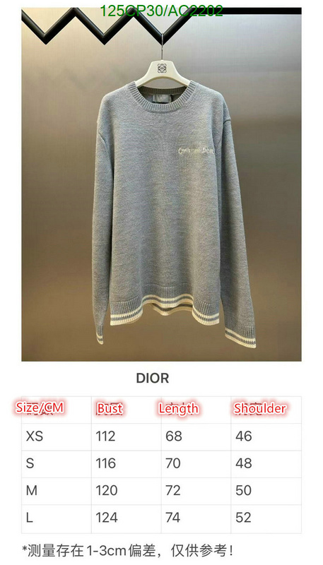 Dior-Clothing Code: AC2202 $: 125USD