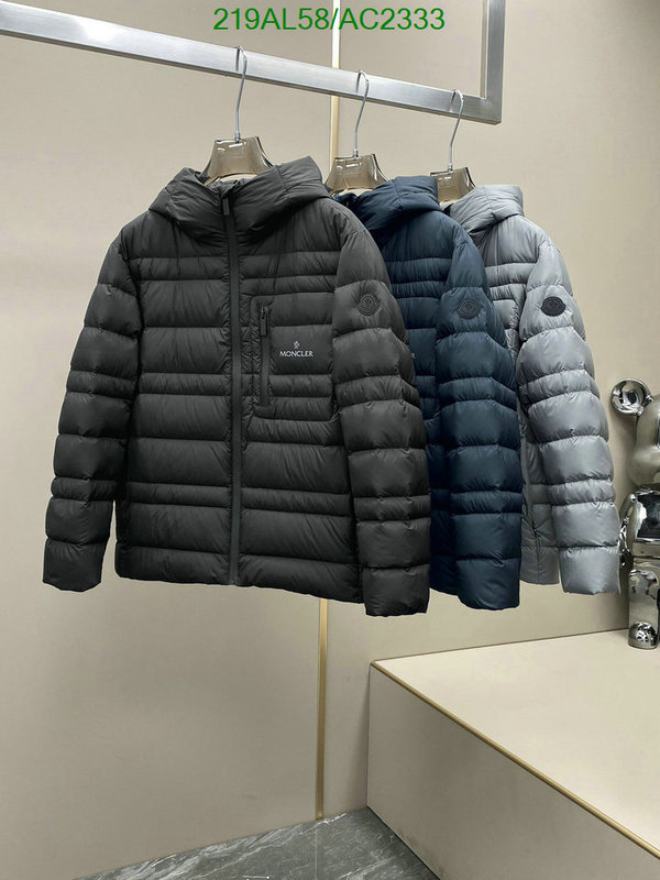 Moncler-Down jacket Men Code: AC2333 $: 219USD