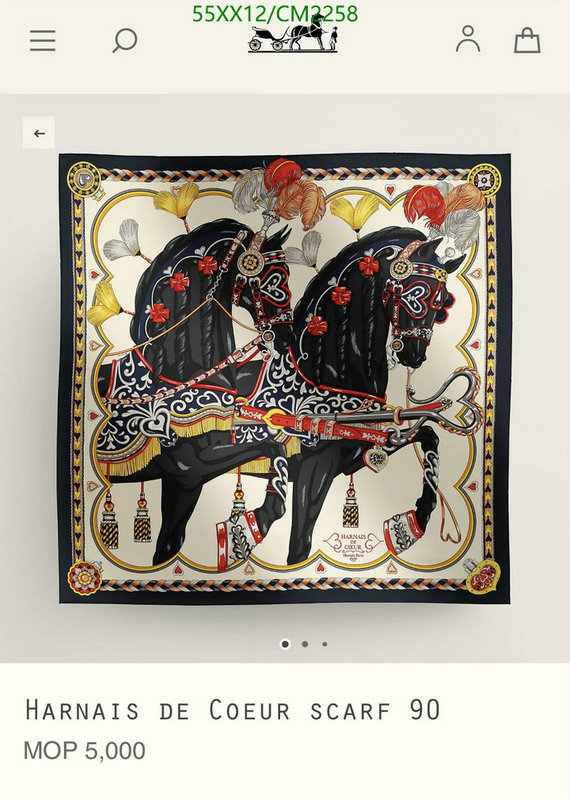 Hermes-Scarf Code: CM2258 $: 55USD