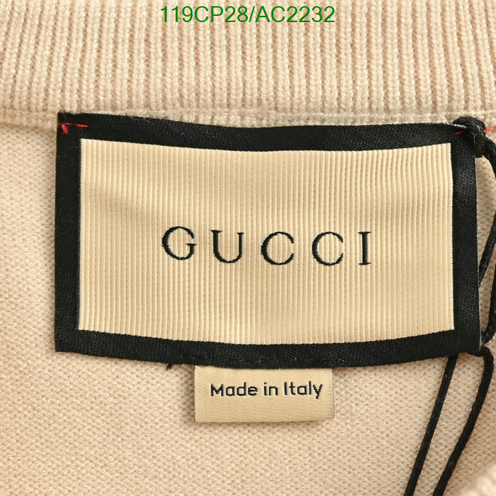 Gucci-Clothing Code: AC2232 $: 119USD