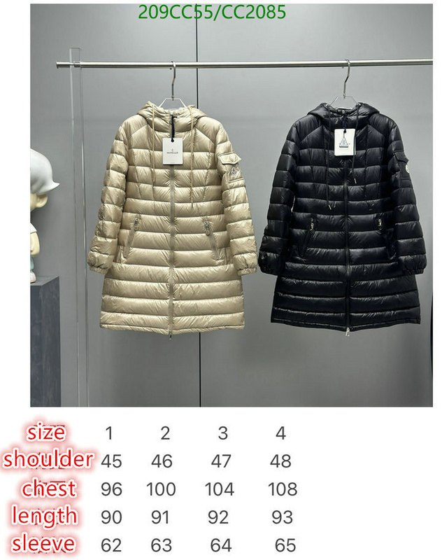 Moncler-Down jacket Women Code: CC2085 $: 209USD