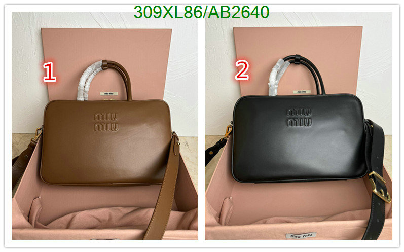 Miu Miu-Bag-Mirror Quality Code: AB2640 $: 309USD