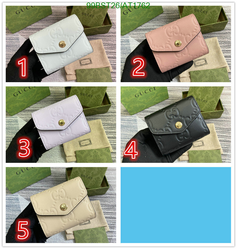 Gucci-Wallet Mirror Quality Code: AT1762 $: 99USD