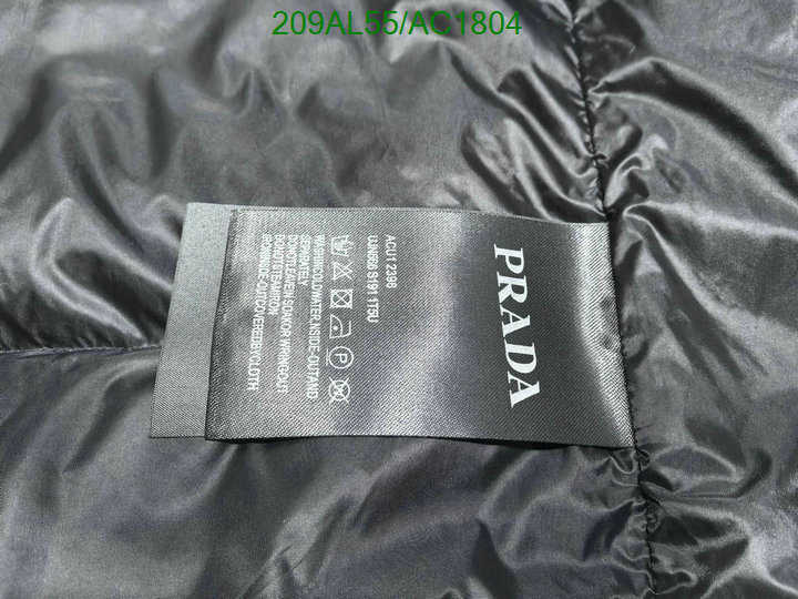 Prada-Down jacket Men Code: AC1804 $: 209USD