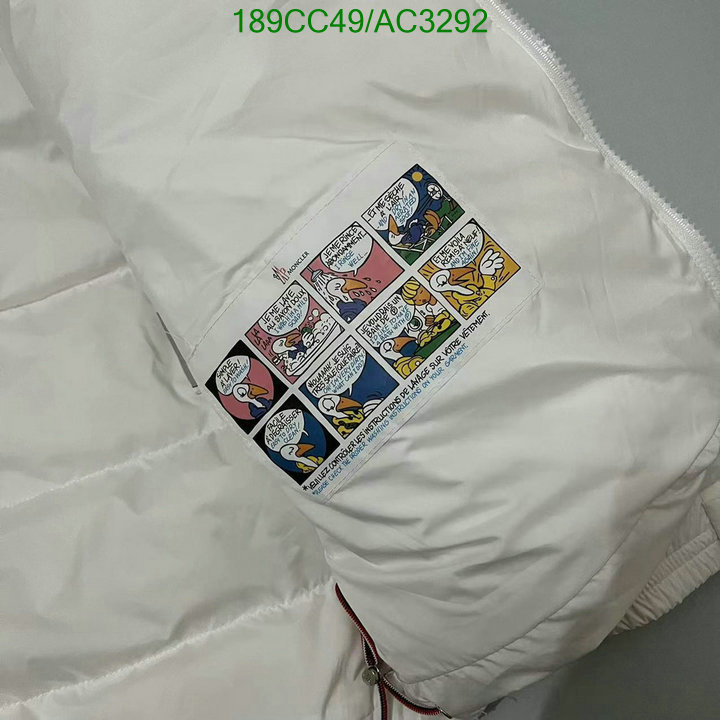 Moncler-Down jacket Men Code: AC3292 $: 189USD